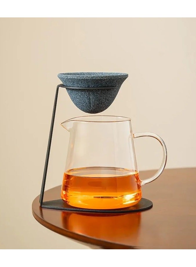 كيلا قمع تقطير القهوة والشاي مع كوب، فلتر قهوة قابل لإعادة الاستخدام، فلتر شاي، ماكينة قهوة لكوب واحد مع حامل وأداة تنظيف - Image 1